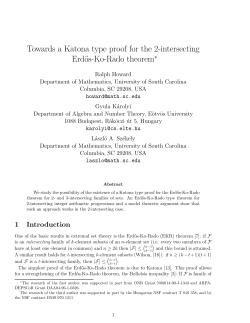 Towards a Katona type proof for the 2-intersecting Erd˝os-Ko