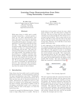 Learning Game Representations from Data Using Rationality