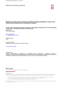Multistrain models predict sequential multidrug treatment strategies