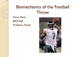 Biomechanics of the Football Throw