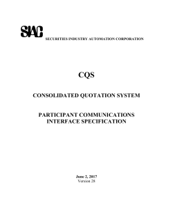 CQS Input Specification Revision 28