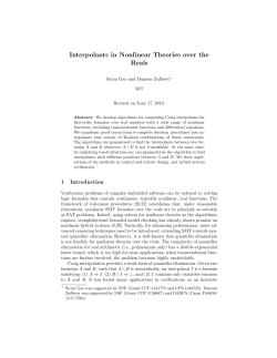 Interpolants in Nonlinear Theories over the Reals
