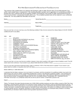 Post Hire Questionnaire
