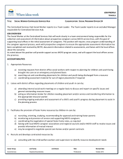 Adoptions Worker - BC Public Service