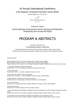 Program - BCES Conference