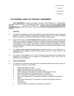 lpa federal odot-let project agreement