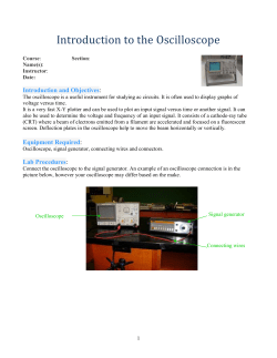 Intro to oscilloscope