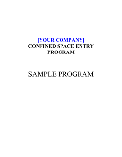 Permit-Required Confined Space Program