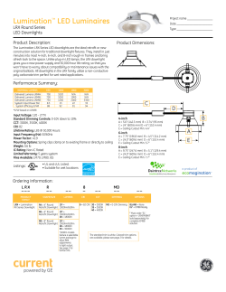 Spec Sheet - GE Lighting