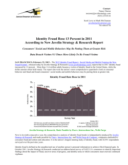 Identity Fraud Rose 13 Percent in 2011 According to New
