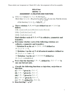 BCA-II Year MATHS
