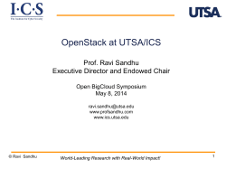 OpenStack at UTSA/ICS