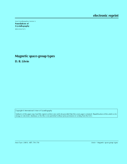 Magnetic Space Group Types