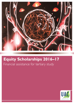 2016&ndash;17 Equity Scholarships booklet