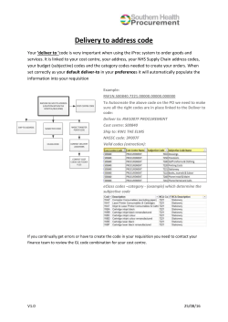 Deliver To and Preferences