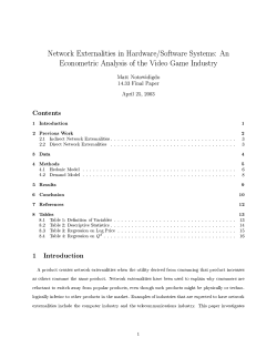 Network Externalities in Hardware/Software Systems: An