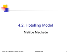 2 The equilibrium of the Hotelling model s U i i