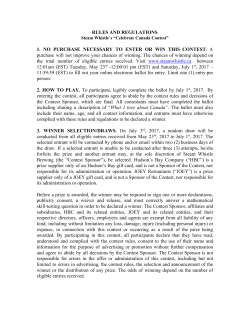 RULES AND REGULATIONS 1. NO