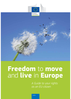 Freedom to move and live in Europe