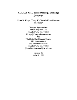 Ontology Exchange Languages for Bioinformatics