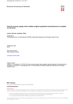 How the reverse supply chain enables original