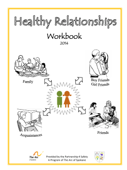 Healthy Relationships Workbook 2014