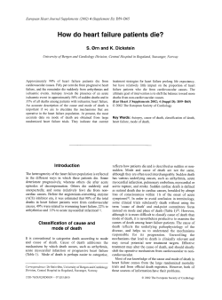 How do heart failure patients die?