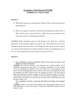 Economics of the Internet (W4490) Problem set 3