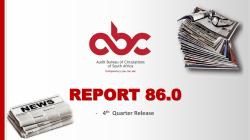 ABC Q4 2016 Presentation - Audit Bureau of Circulations of South