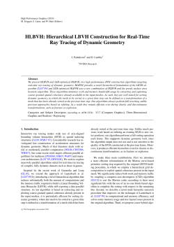 HLBVH: Hierarchical LBVH Construction for