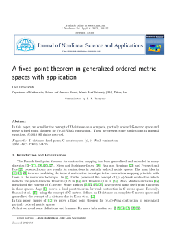 A fixed point theorem in generalized ordered metric spaces with