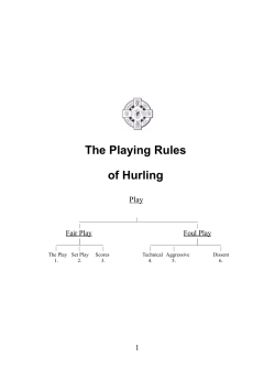 The Playing Rules of Hurling