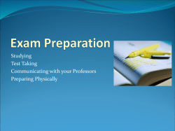 Exam Preparation PowerPoint