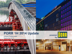 PORR 1H 2014 Update