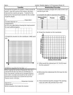 Homework Week 10, October 18