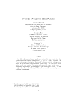 Cycles in 4-Connected Planar Graphs