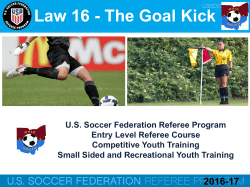 Law 16 - The Goal Kick