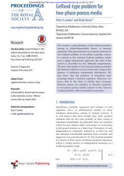 Gelfand-type problem for two-phase porous media
