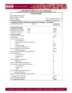 CVC Statement - Vitamin Retailer