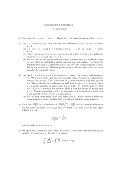 Assignment 2 Solutions