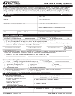Bulk Proof of Delivery Application