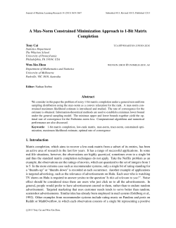 A Max-Norm Constrained Minimization Approach to 1