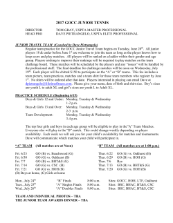 1999 GOCC JUNIOR TENNIS