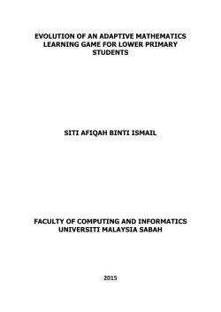 evolution of an adaptive mathematics learning game for lower