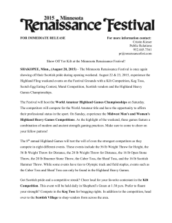 Highland Fling - Minnesota Renaissance Festival