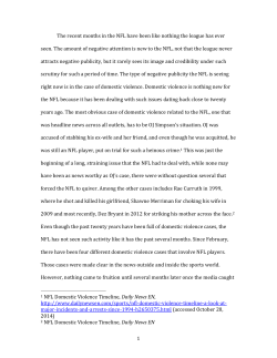 Senior Essay &ndash; Part I