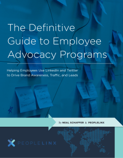The Definitive Guide to Employee Advocacy Programs