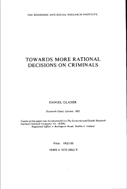 towards more rational decisions on criminals