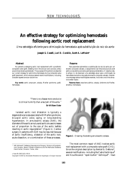 An effective strategy for optimizing hemostasis following aortic root