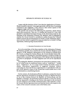 SEPARATE OPINION OF JUDGE NI 1 agree with the